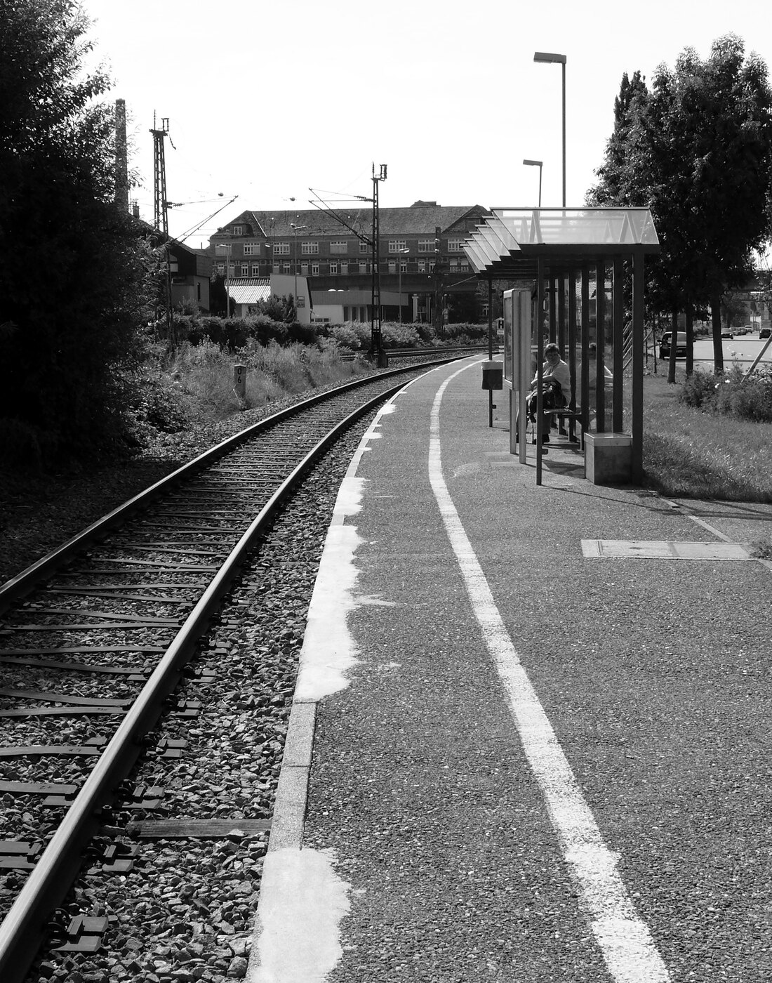 The Schorndorf-Hammerschlag railway platform